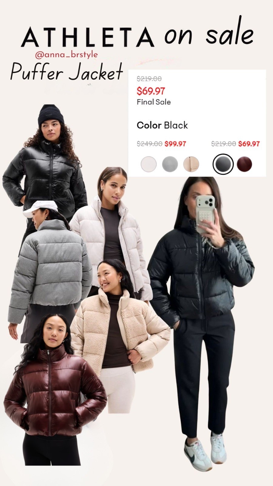 Athleta sale, athleta outerwear, athleta jacket sale, athleta puffer jacket, cold weather outfit ideas, annabrstyle. 

#LTKActive #LTKOver40 #LTKSaleAlert