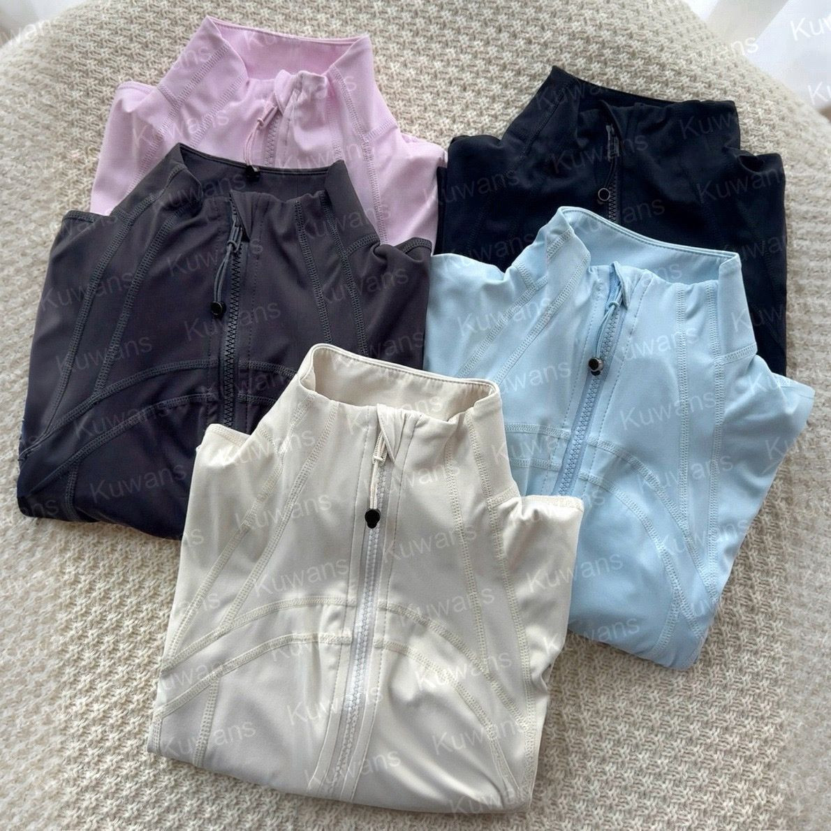 Women's Yoga long clothes sleeves Jacket Outfit Solid Color Nude Sports Shaping Waist Fitness Jog... | DHGate