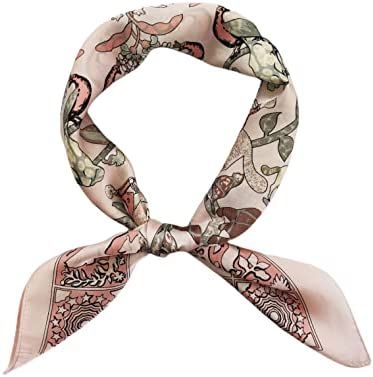 FONYVE Satin Silk Square Scarfs for Women Hair Scarves and Wraps Headscarf for Sleeping 27.5 × 2... | Amazon (US)