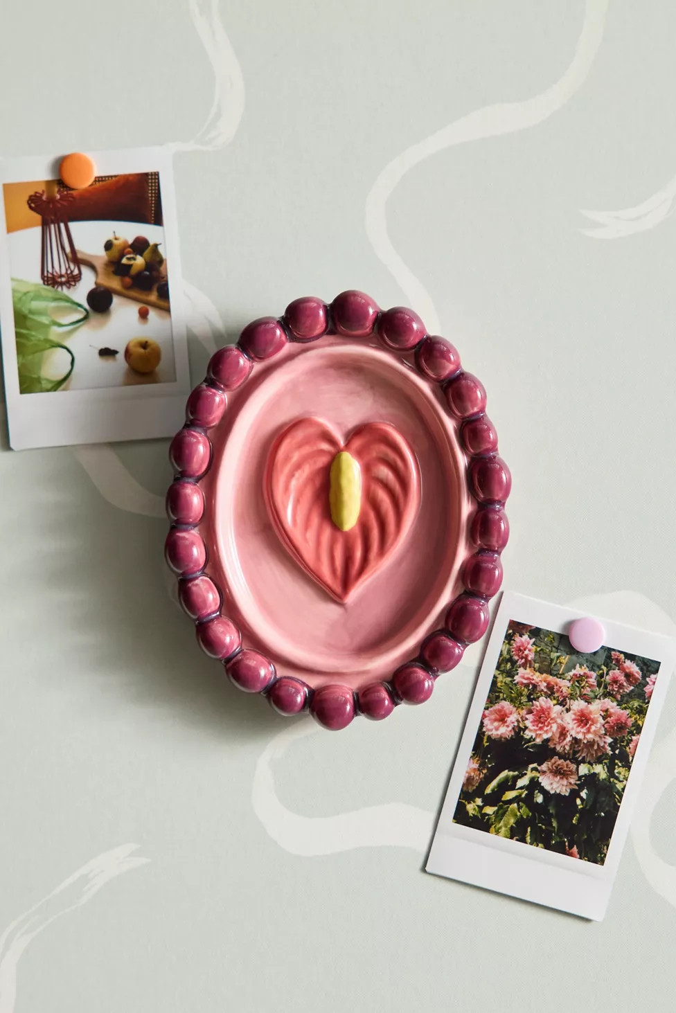 Flower Sculpted Ceramic Wall Hanging | Urban Outfitters (US and RoW)