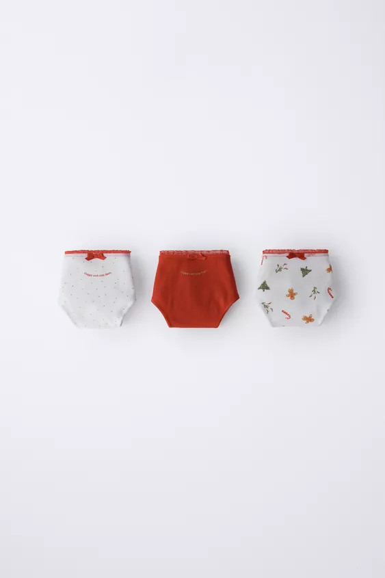 AGES 6-14 / THREE-PACK OF TREE AND COOKIE UNDERWEAR | Zara Canada