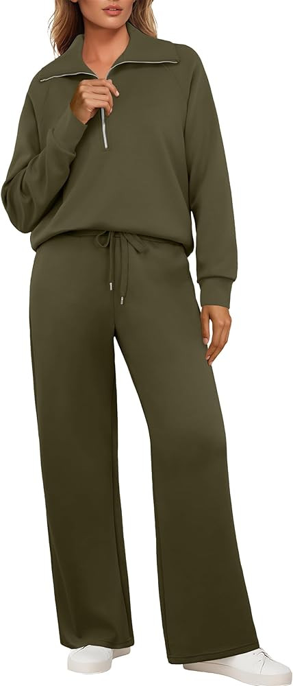 GRECERELLE Tracksuit Womens Full Set Autumn Lounge Wear Sets for Women Activewear Two Piece Outfi... | Amazon (UK)