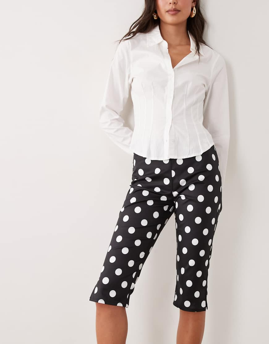 The Frolic exclusive capri trouser in black polka dot | ASOS (Global)