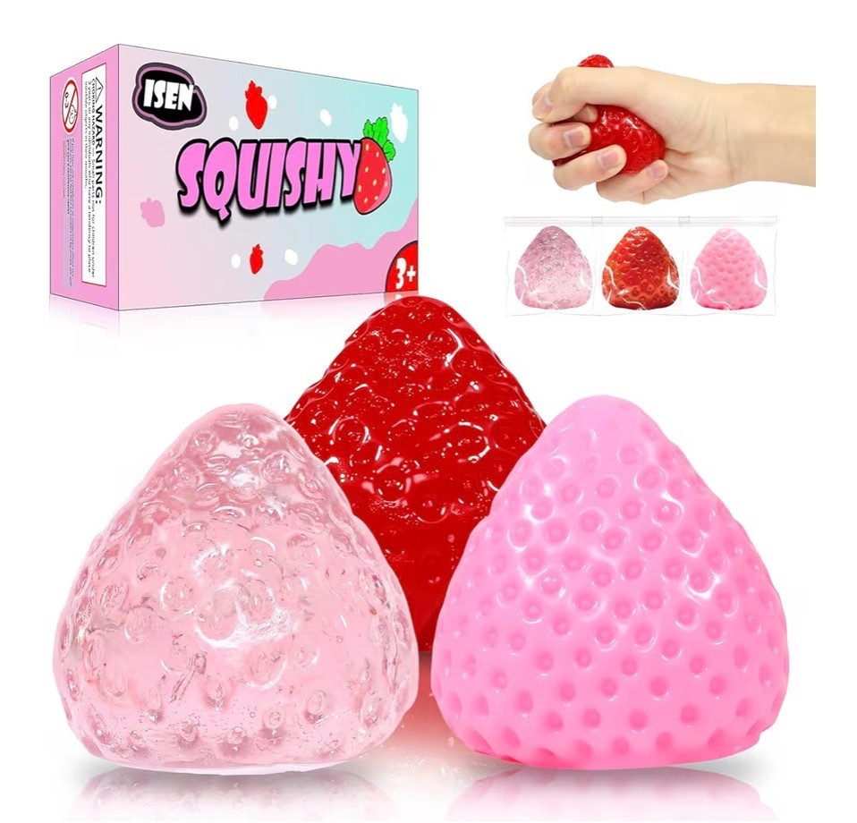 Squishies are THE thing with kids right now, and Amazon restocked this set that’s been in super hot demand! Three pack of strawberry 🍓 squishies that are so fun to play with - these will fly again, so I’d grab while they’re stocked 🙌🏻

#LTKSaleAlert #LTKKids #LTKHome