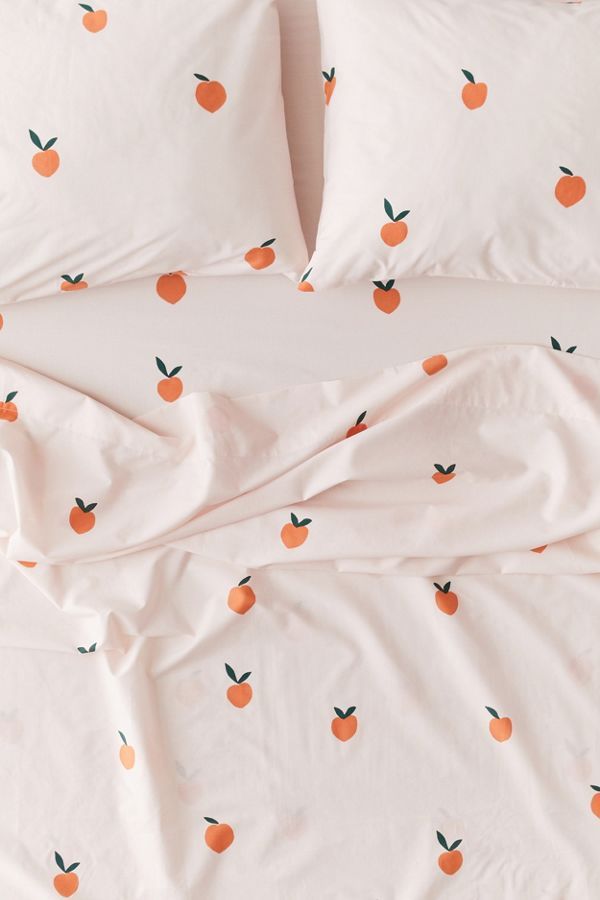 Allover Peaches Sheet Set | Urban Outfitters (US and RoW)