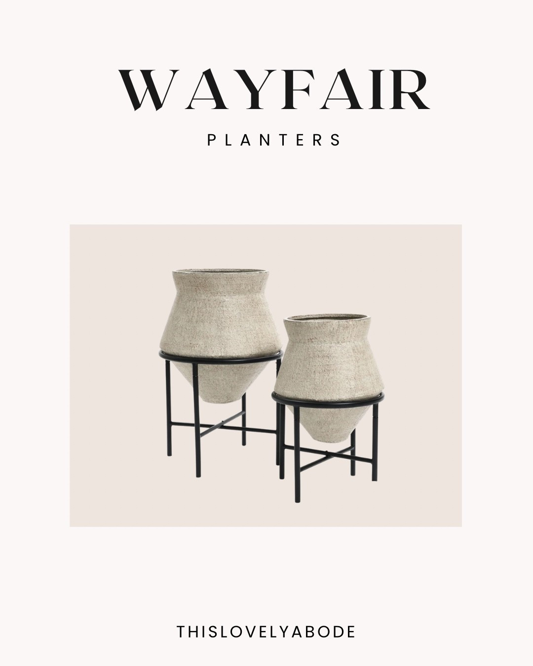 Set of 2 planters and stand
#planters #wayfair 

#LTKHome