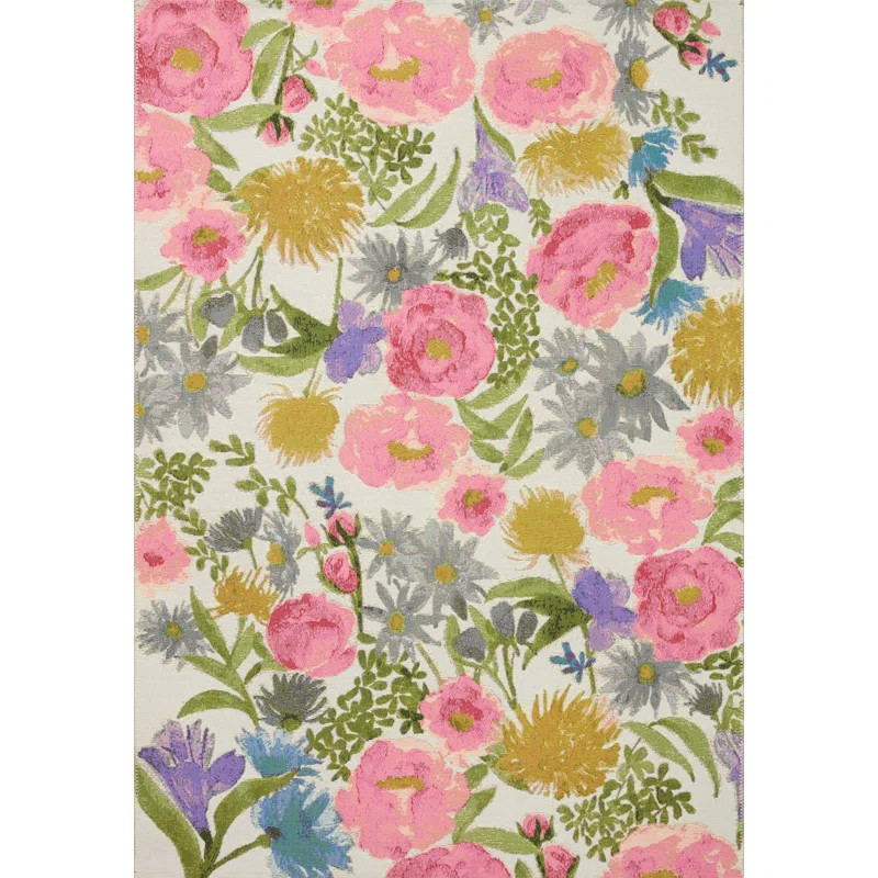 Loloi II Botanical Ivory / Multi Area Rug | Wayfair North America