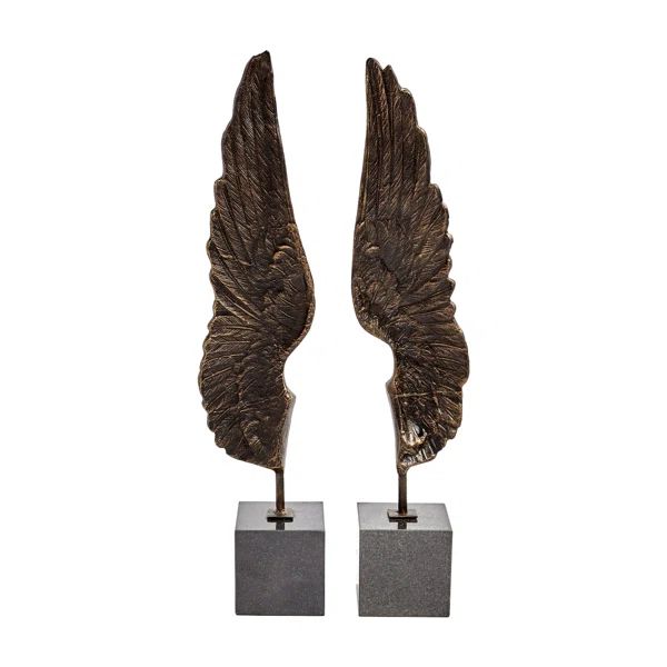 Wings Sculpture-Pair | Wayfair North America