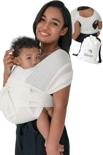 Amazon.com : Konny Baby Wrap Carrier (Air-Mesh for Summer), Hassle-Free Moisture Wicking and Brea... | Amazon (US)