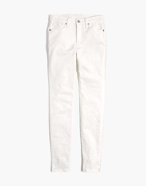 9" Mid-Rise Skinny Jeans in Pure White | Madewell