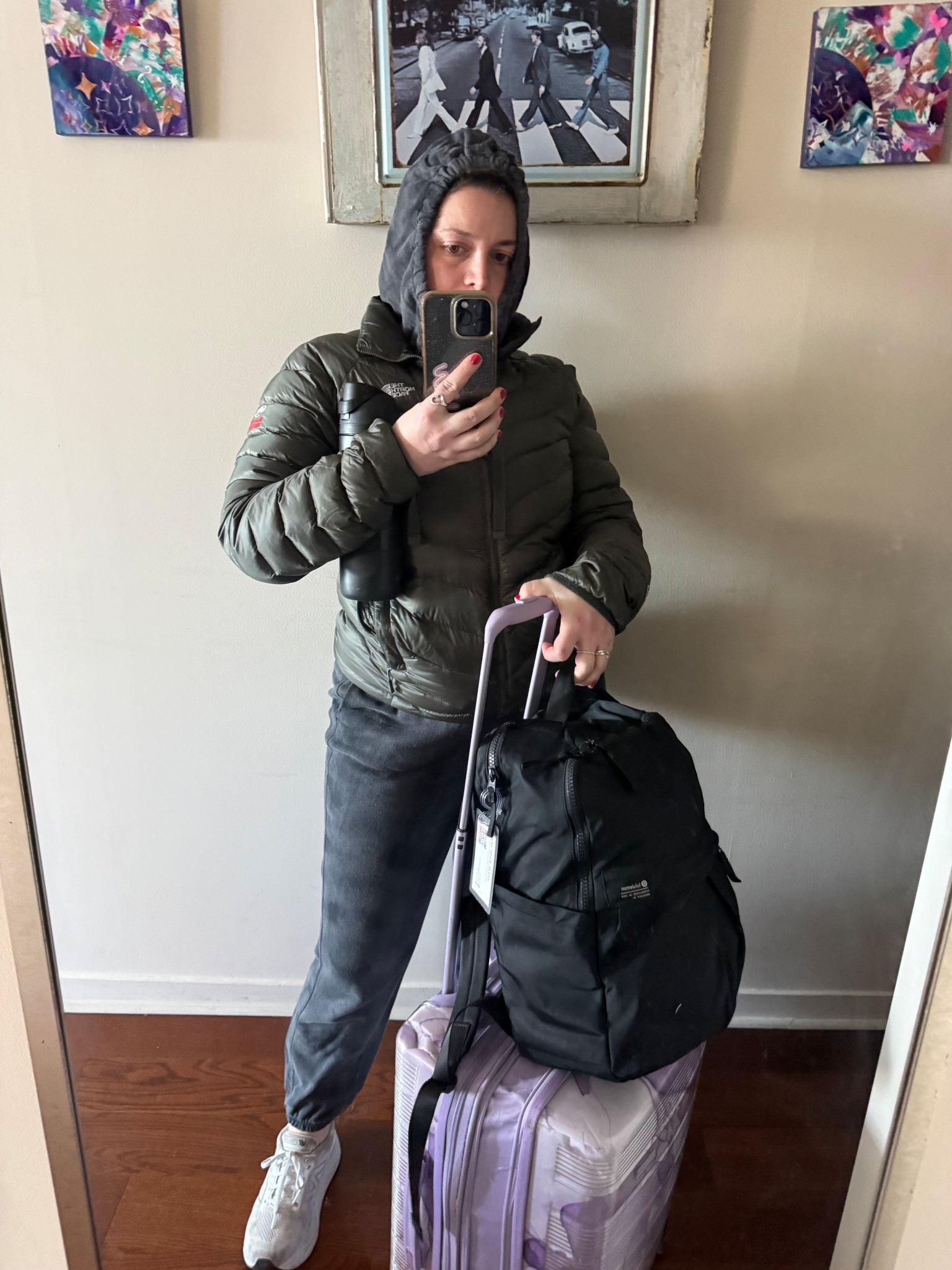 Bundled up in layers for a travel day

#LTKTravel #LTKootd #LTKMidsize