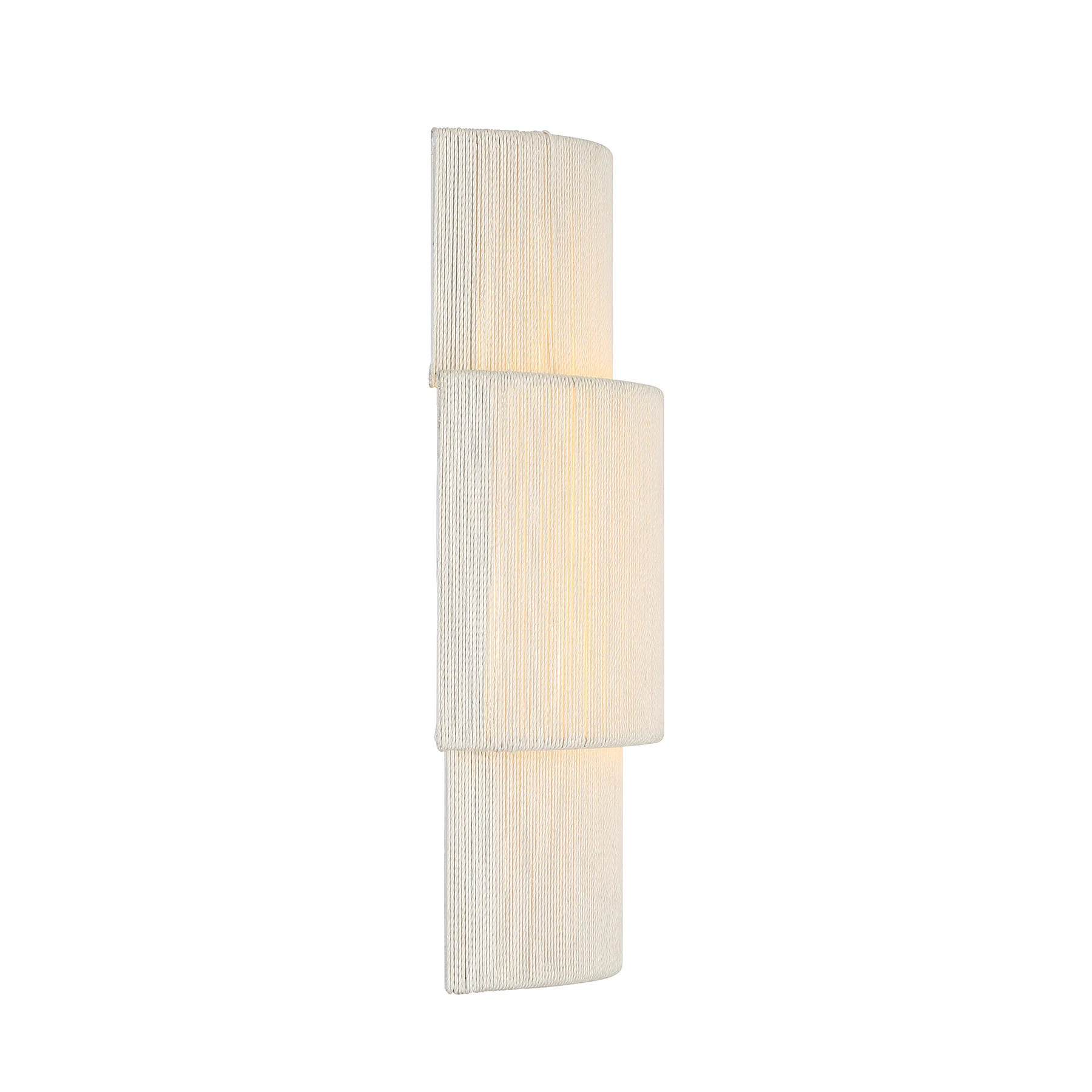 Balthazar LED Wall Sconce in Natural Abaca | Wayfair North America