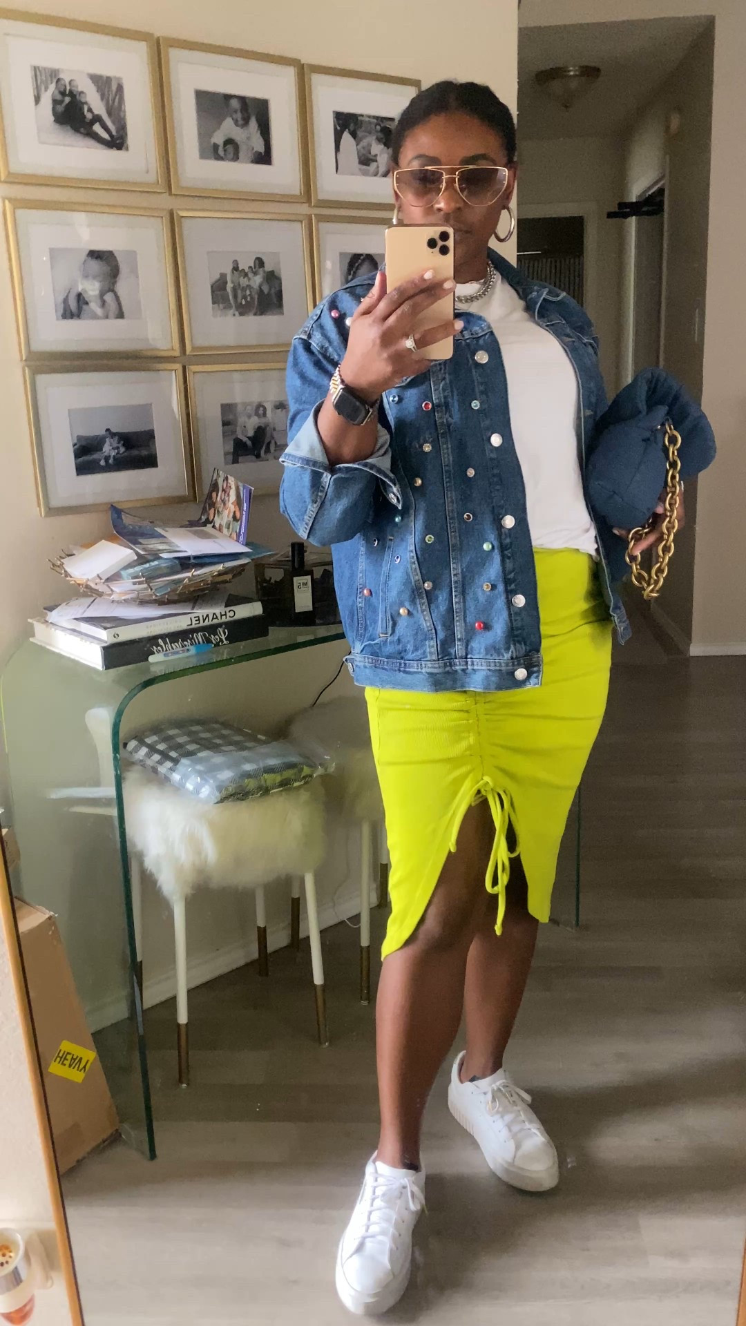 Me and the kids DIY’d my jacket so I paired it with this fun skirt to really bring the color. Green and black version linked! 

#LTKSeasonal #LTKStyleTip #LTKSaleAlert