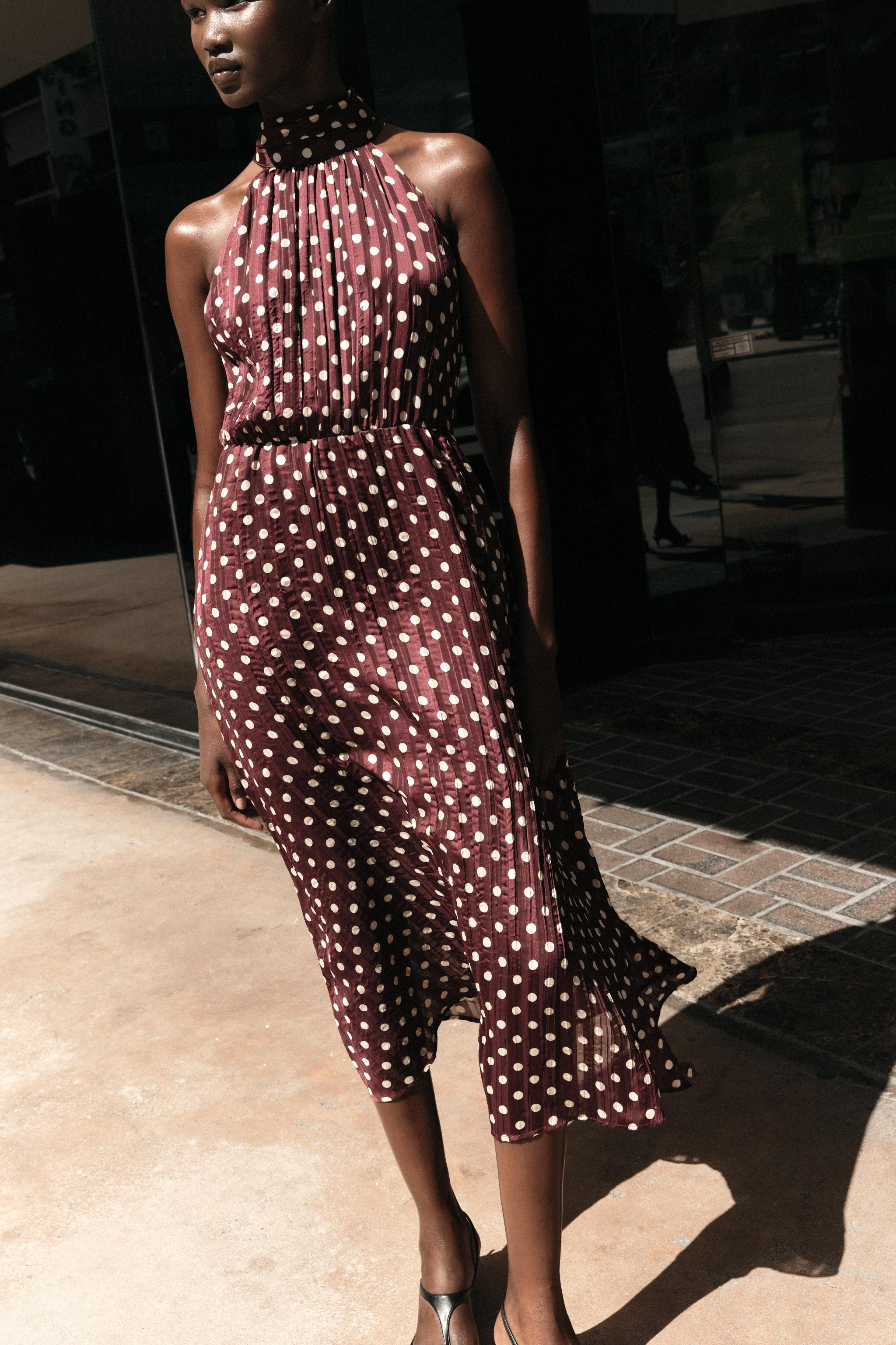 POLKA DOT MIDI DRESS | Zara US