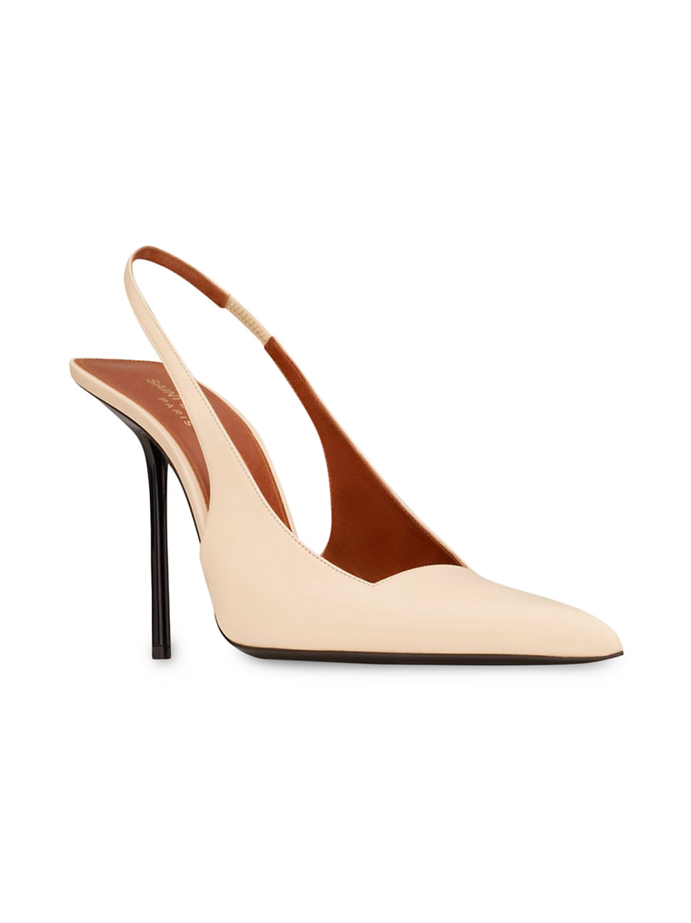 Kiss Slingback Pumps in Shiny Leather | Saks Fifth Avenue