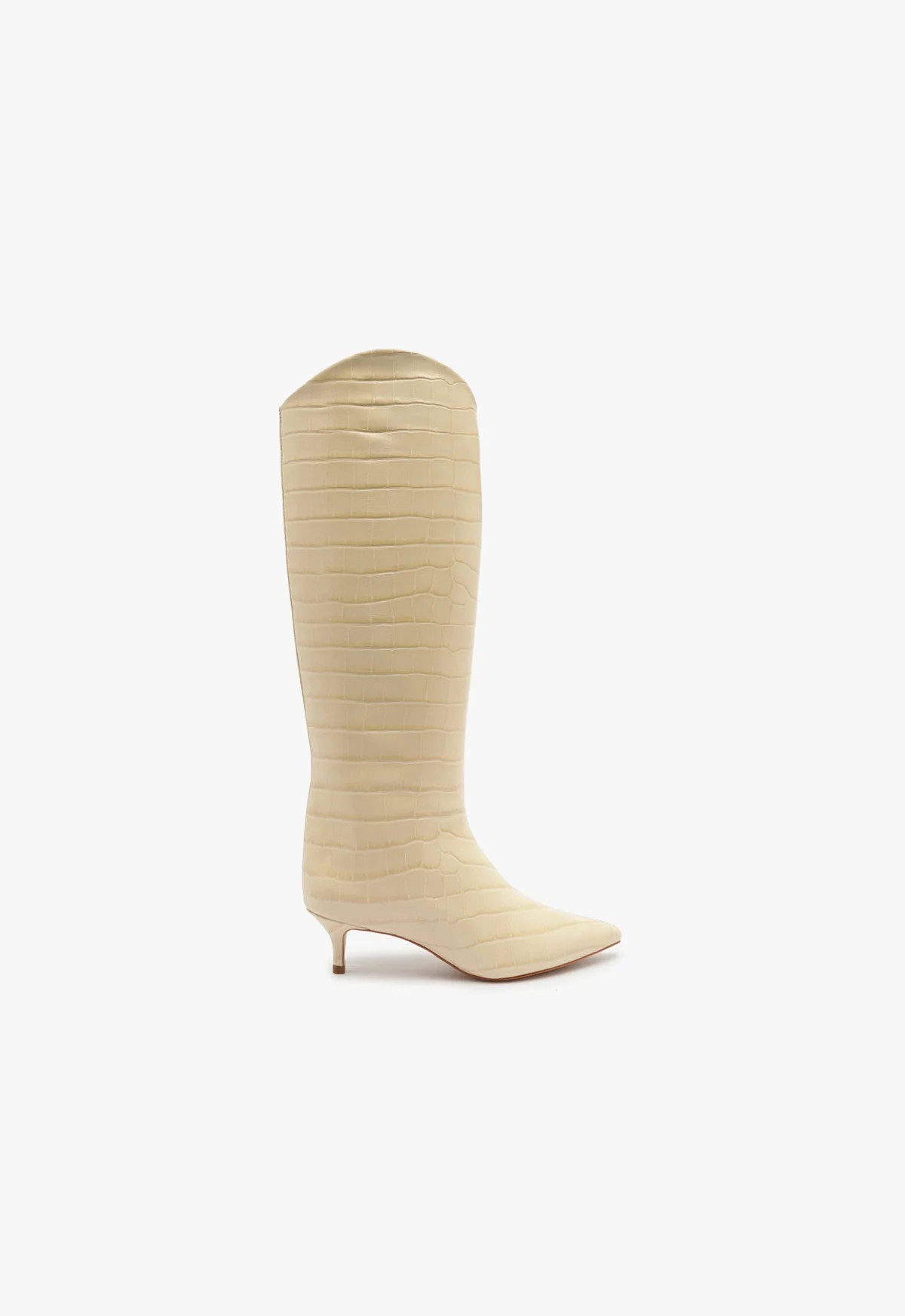Maryana Lo Crocodile-Embossed Leather Boot | Schutz Shoes (US)