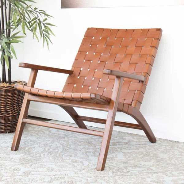 Swain 28'' Wide Genuine Leather Full Grain Leather Armchair | Wayfair North America