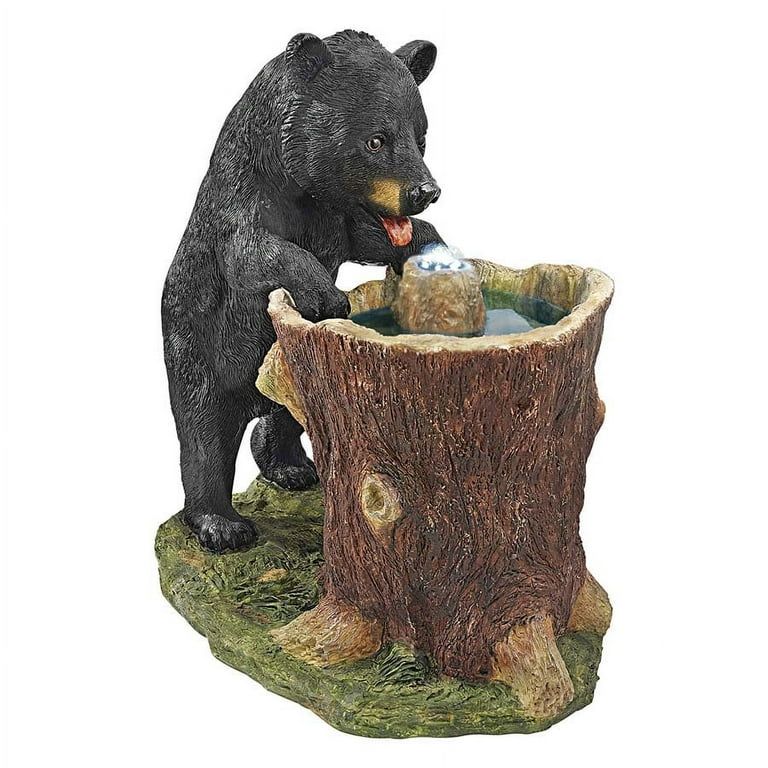 Design Toscano Guzzling Gulp Black Bear Garden Fountain - Walmart.com | Walmart (US)