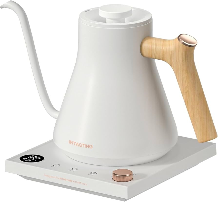 Electric Kettles, INTASTING Gooseneck Electric Kettle, ±1℉ Temperature Control, Stainless Stee... | Amazon (US)