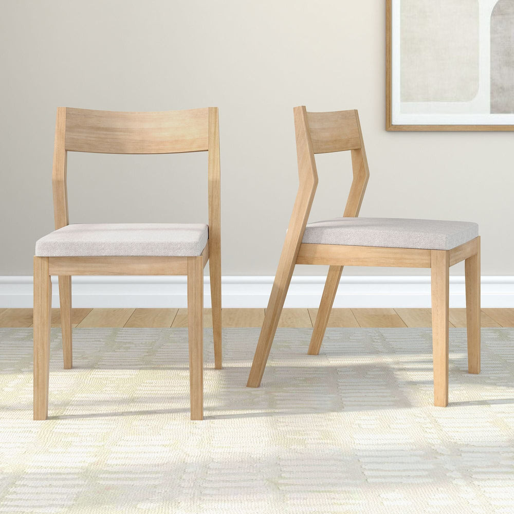 Solid Wood Upholstered Dining Chair (Set of 2) | Plank+Beam