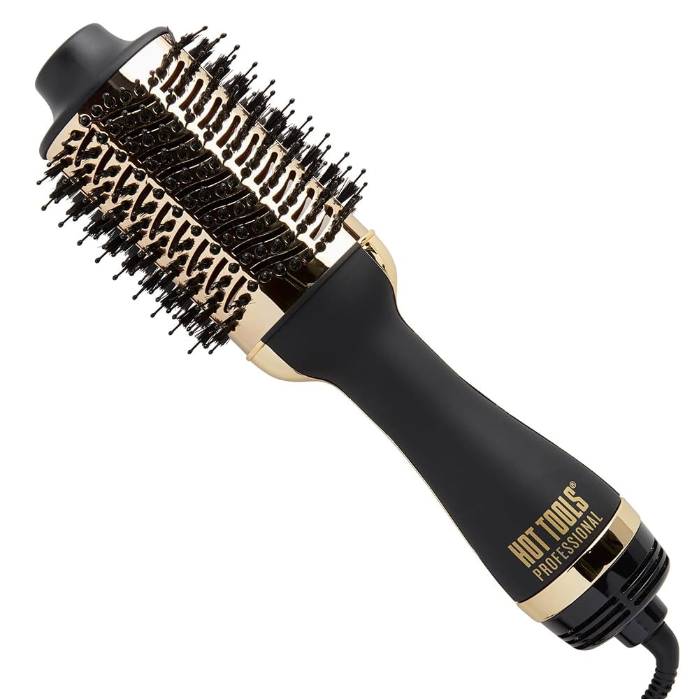 HOT TOOLS 24K Gold Blow Dryer Brush - Hot Air Brush for Salon-Worthy Volume in One Step - Volumiz... | Amazon (US)