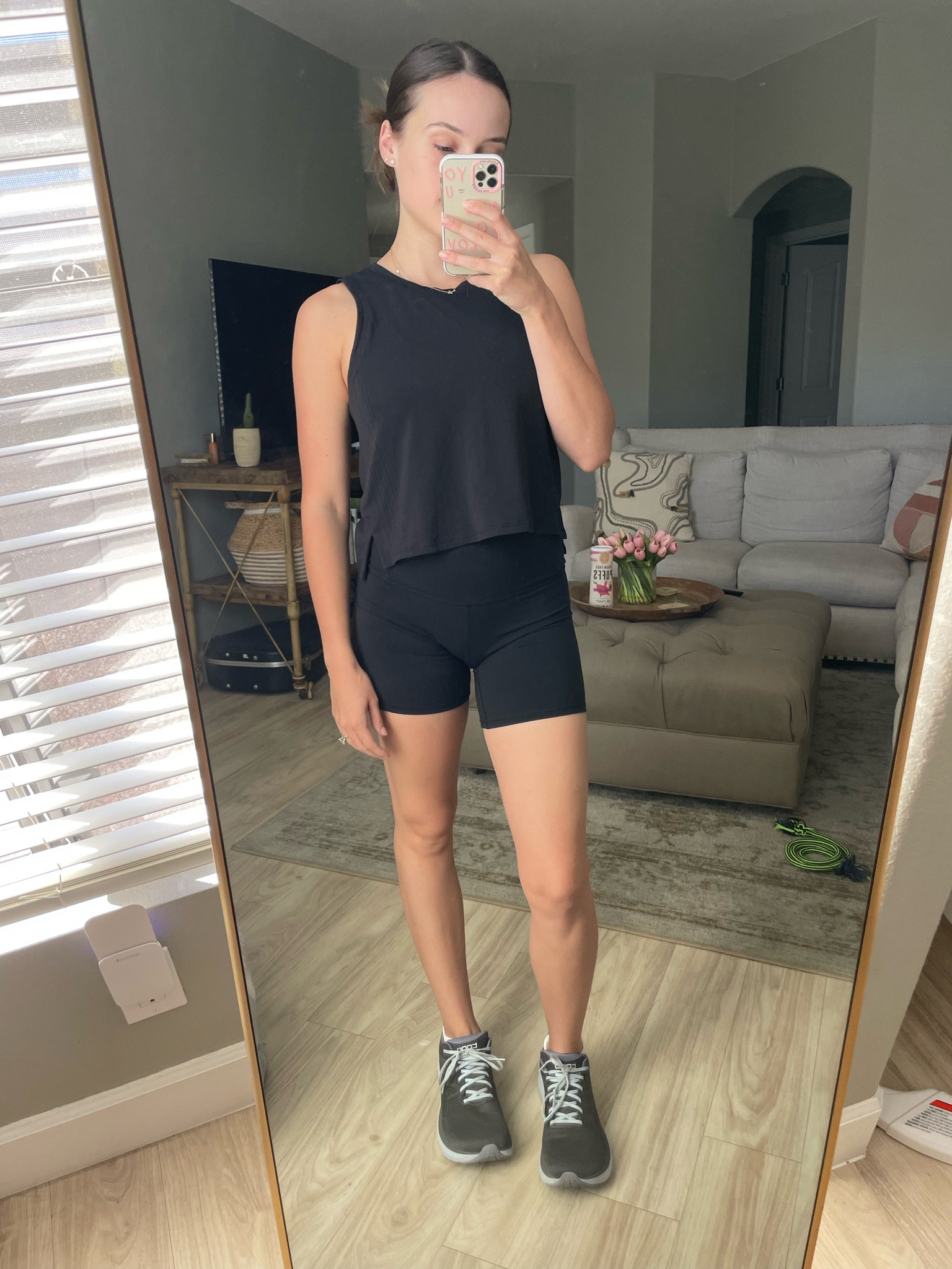 All black Ootd! + these shoes are great for walking 🚶🏻‍♀️🚶🏻‍♀️🚶🏻‍♀️

#LTKfitness