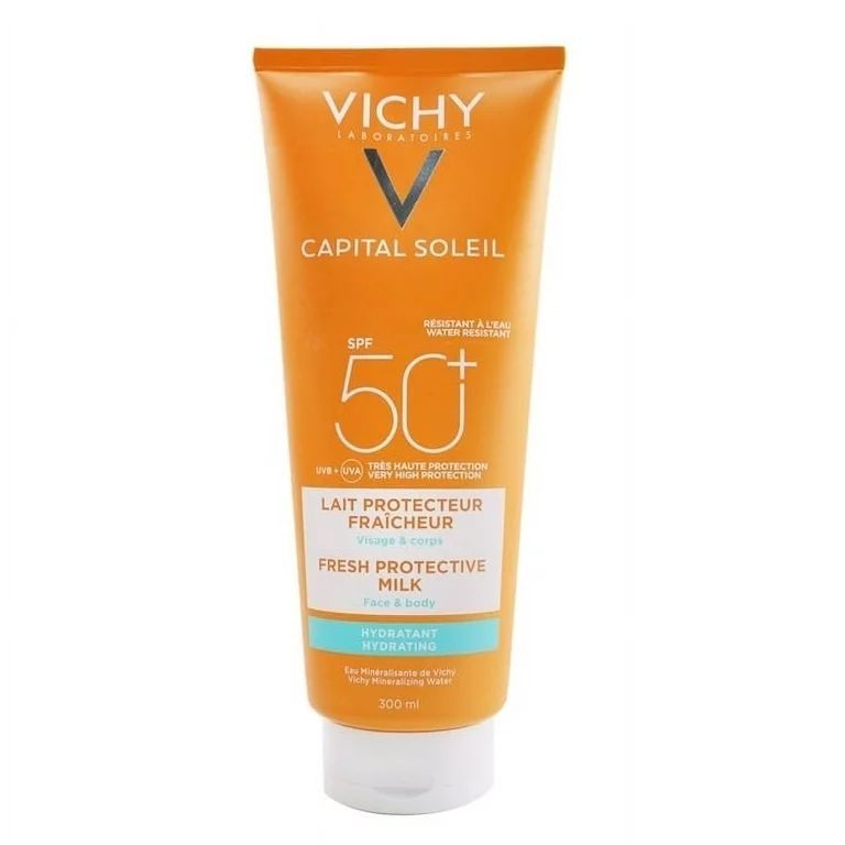 Vichy Capital Soleil Fresh Protective Milk SPF 50 (Water Resistant - Face & Body) 300ml/10.1oz | Walmart (US)