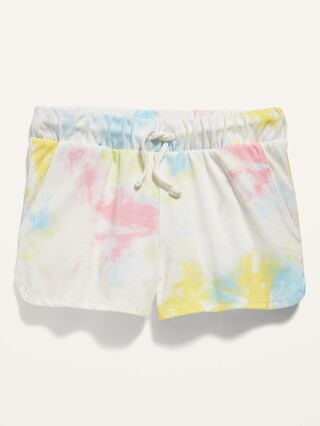 Printed Dolphin-Hem Jersey Shorts for Girls | Old Navy (US)