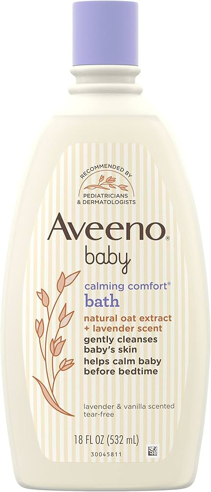 Aveeno Baby Calming Comfort Bath with Relaxing Lavender & Vanilla Scents, Hypoallergenic & Tear-F... | Amazon (US)