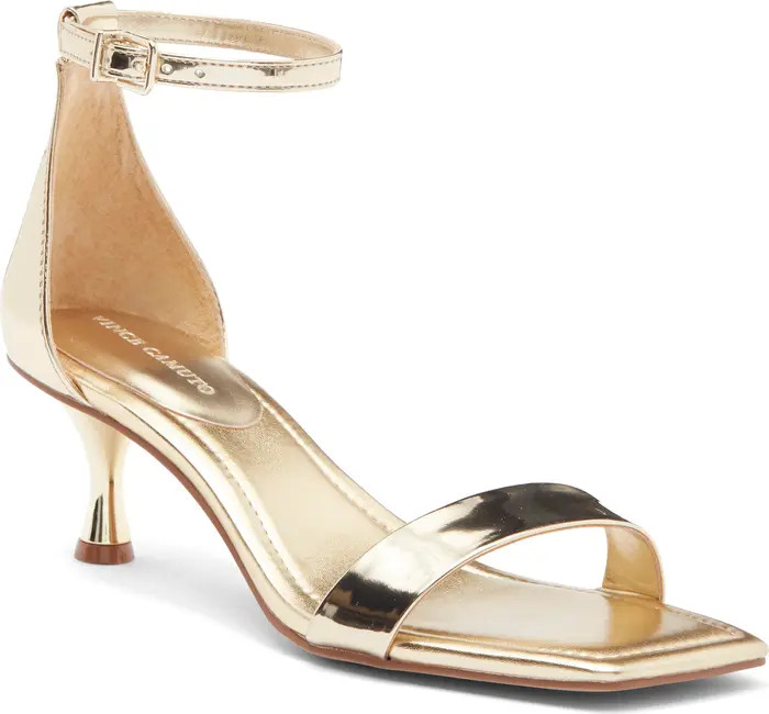 Vince Camuto Vinkely Square Toe Kitten Heel Sandal (Women) | Nordstromrack | Nordstrom Rack