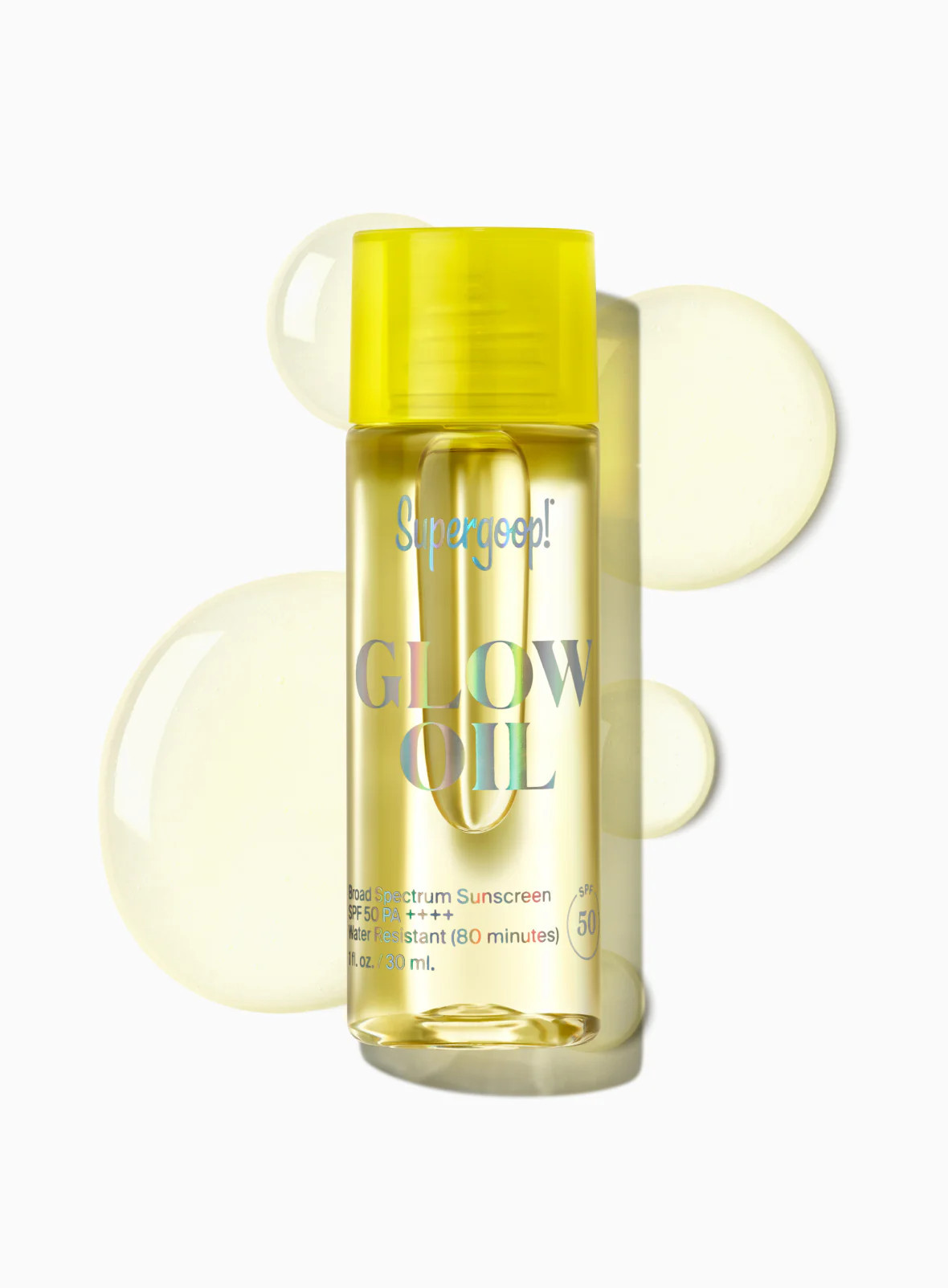 Glow Oil SPF 50 Body Oil Sunscreen Unscented / 1 fl. oz Supergoop! | Supergoop