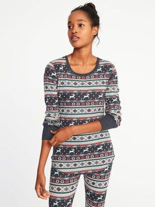 Fitted Thermal Tee for Women | Old Navy US