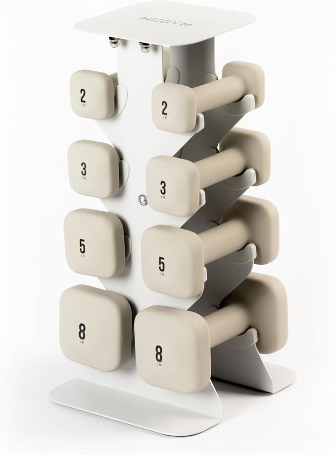 WeGym SafeGrip Square Dumbbells with Anti Slip Handles, Aesthetic Free Weights for Home Workouts,... | Amazon (US)