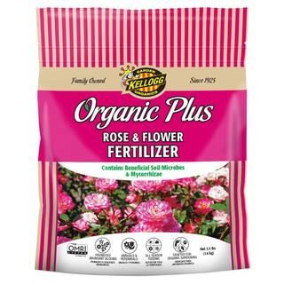 Kellogg Garden Organics 3.5 lb. Organic Rose and Flower Fertilizer-3003 - The Home Depot | The Home Depot