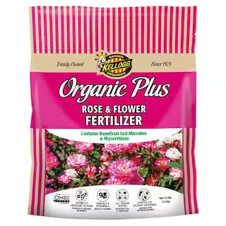 Kellogg Garden Organics 3.5 lb. Organic Rose and Flower Fertilizer-3003 - The Home Depot | The Home Depot