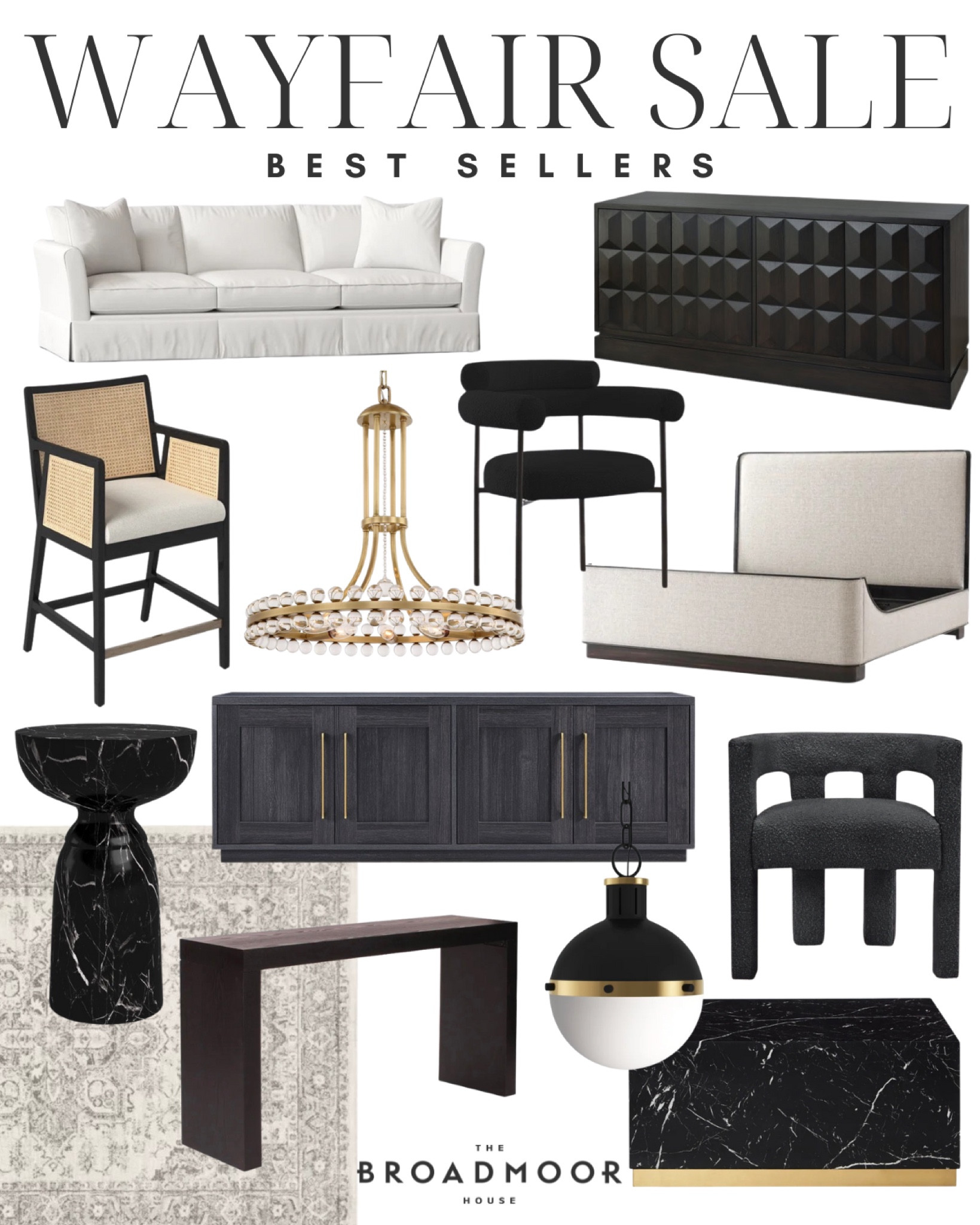 Wayfair is having a huge sale right now and these are among some of my best sellers from the sale

Living room, furniture, bedroom, furniture, designer, look for less, designer, inspired, black furniture, modern, transitional, neutral, upholstered, bed, modern lighting, mid century, modern, TV, Consol, sideboard, dining furniture, cane, furniture, crystal chandelier, entryway, area, rug, floor, rug, gray rug, neutral, rug, black marble, coffee, table, dining chair, black, dining chair, neutral bed, black cabinet 

#LTKhome #LTKsalealert #LTKstyletip