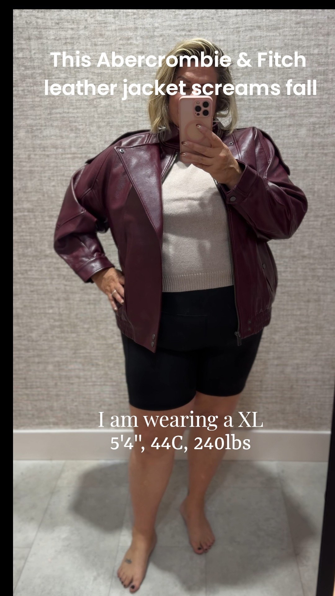 Abercrombie & Fitch has the best color palette this fall and this jacket is exhibit A. How gorgeous is this plum color. The jacket was soft and so comfortable. I am wearing an XL and it fit oversized. 

#LTKFallSale #LTKOver40 #LTKPlusSize