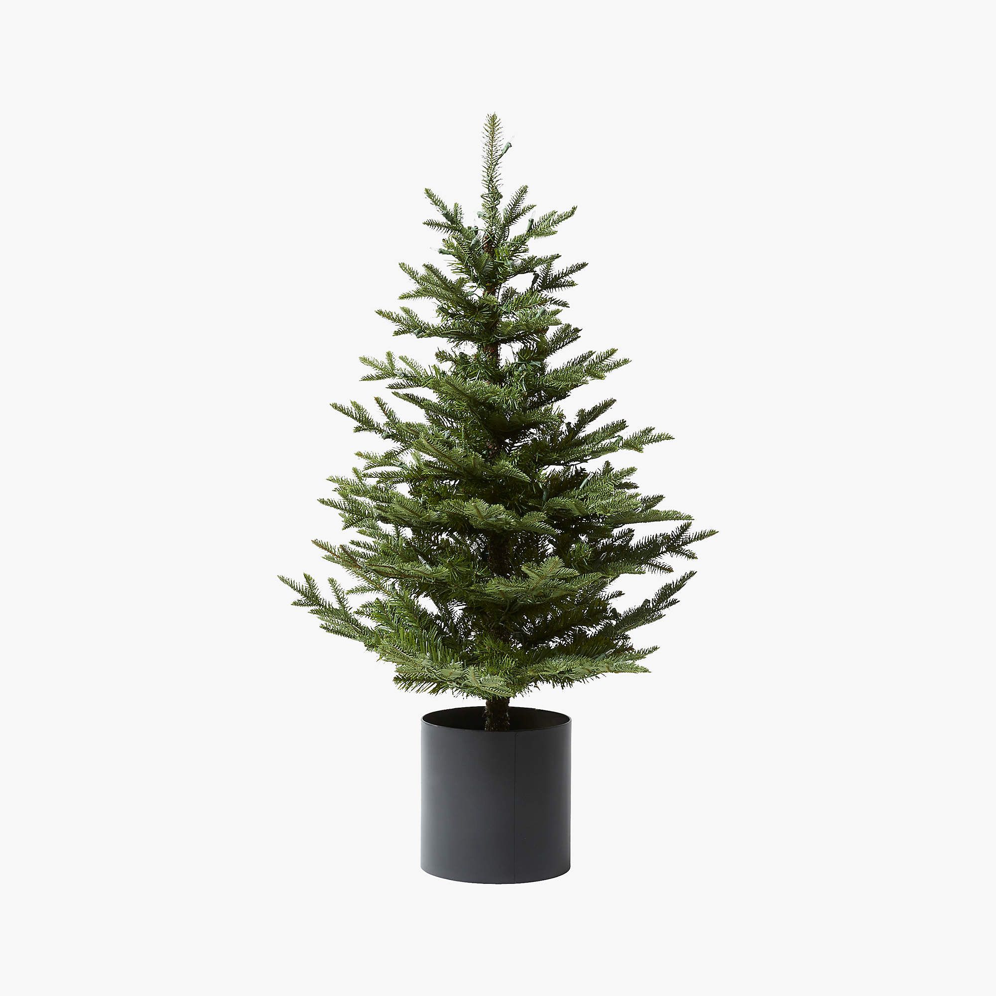 Faux Mixed Pine LED Pre-Lit Tree 4' + Reviews | CB2 | CB2