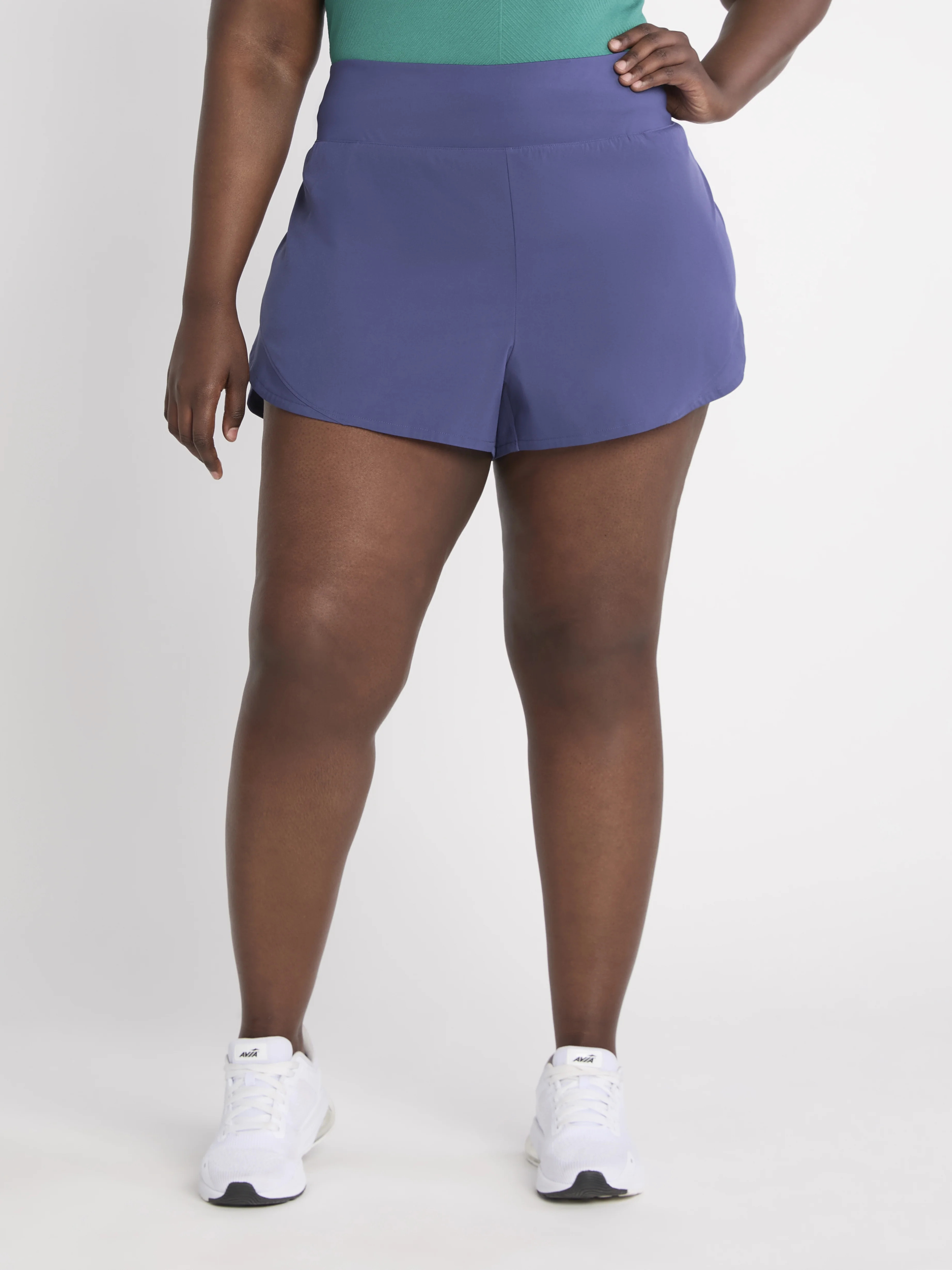 Avia Women's and Women's Plus Compression Waist Running Shorts, Sizes XS-4X | Walmart (US)