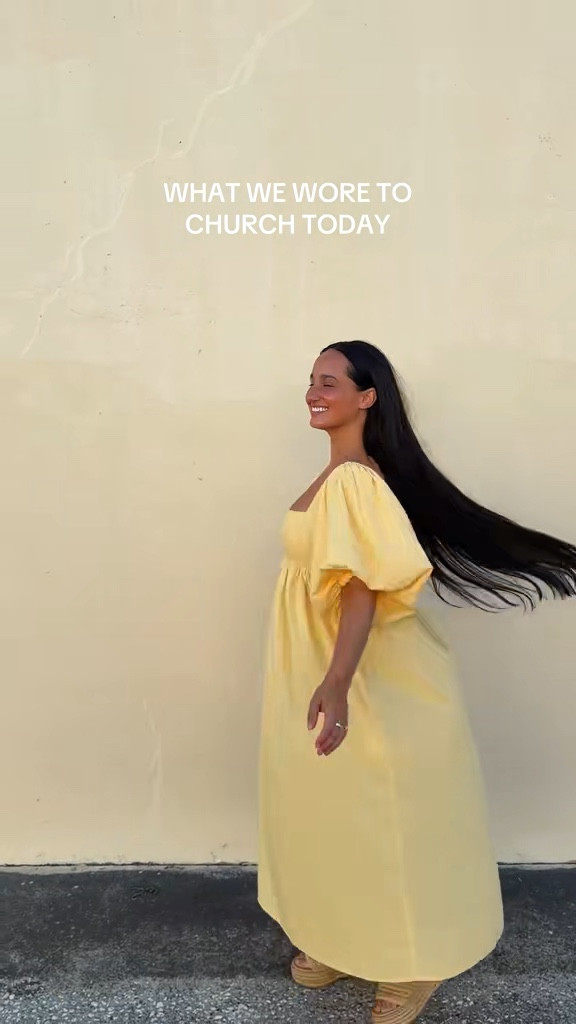 My Easter outfit 💛🐣 
#easteroutfit #yellow #dress #ootd 

#LTKmomlife #LTKootd #LTKBeauty