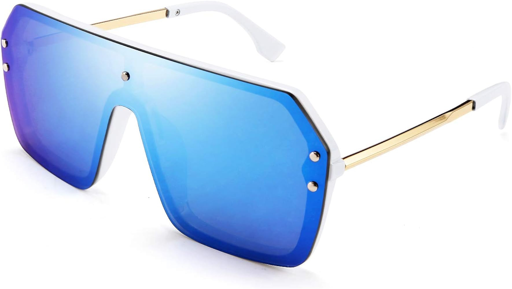 FEISEDY Classic Siamese One Piece Sunglasses Nice Rimless Stylish Retro Design for Women Men B257... | Amazon (US)