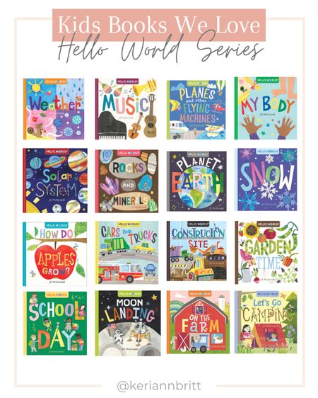 Hello World Educational Kids Books

Board books / kids books / educational books / toddler books / book series 

#LTKkids #LTKbaby