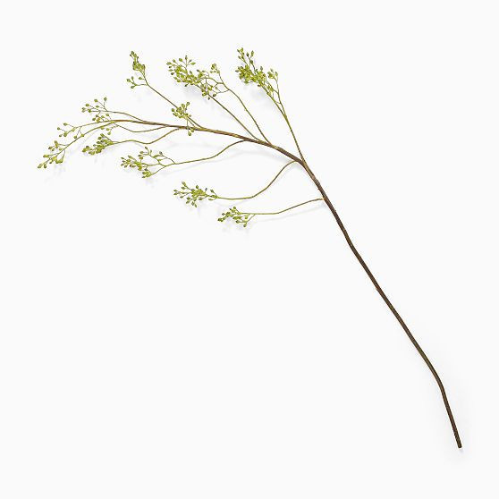 Faux Rosehip Branch, 57"", Green | West Elm (US)