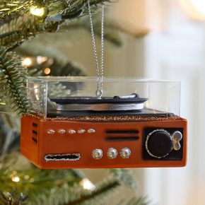 Glass Record Player Ornament | West Elm (US)