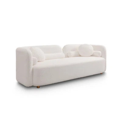 Luxury modern living room sofa, velvet fabric comfortable sofa, 3-seater | Wayfair North America