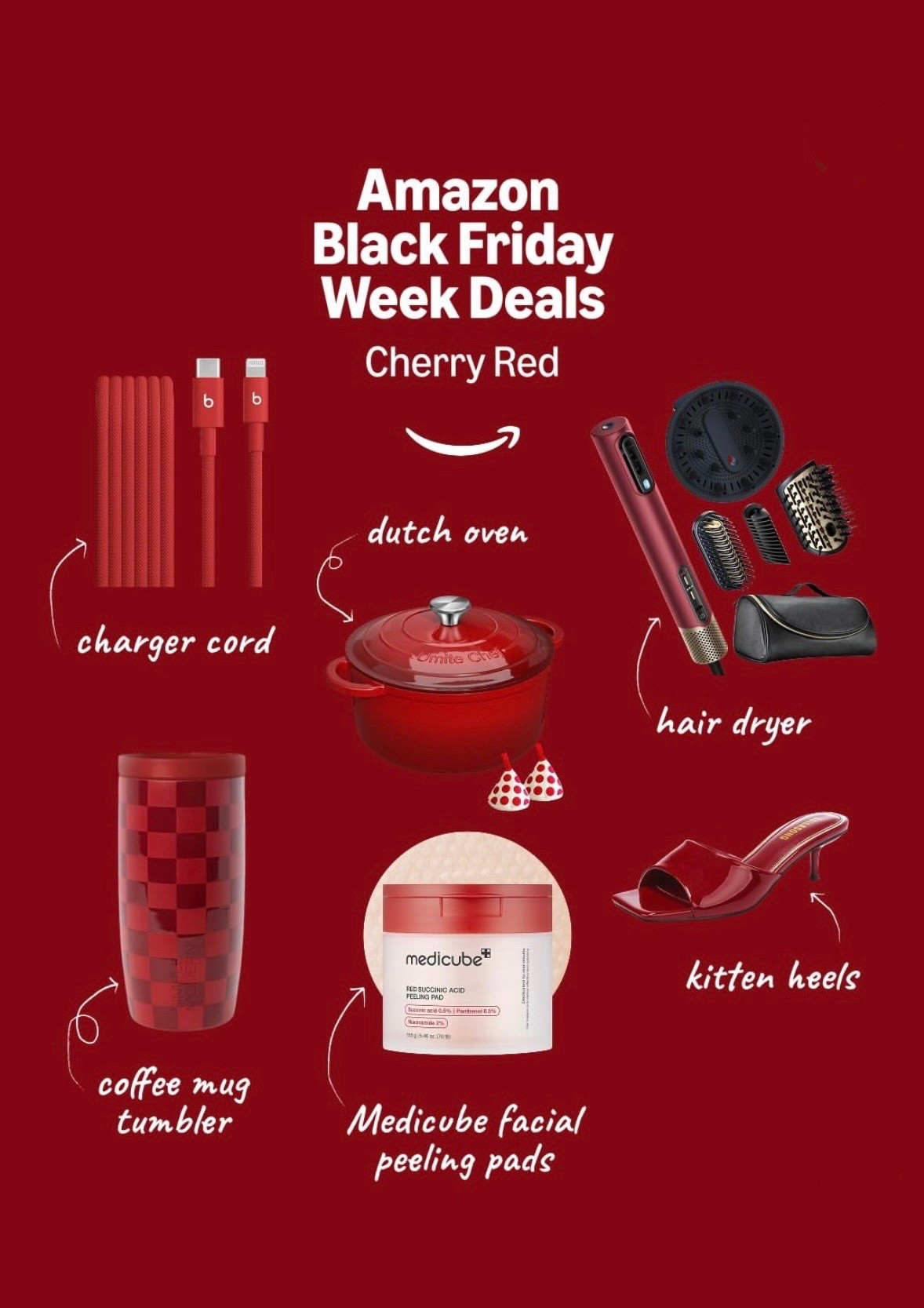 A cherry-red moment 🍒❤️ From kitchen to beauty to fashion these are my Amazon Black Friday Week picks.

#LTKSaleAlert #LTKGiftGuide #LTKCyberWeek
