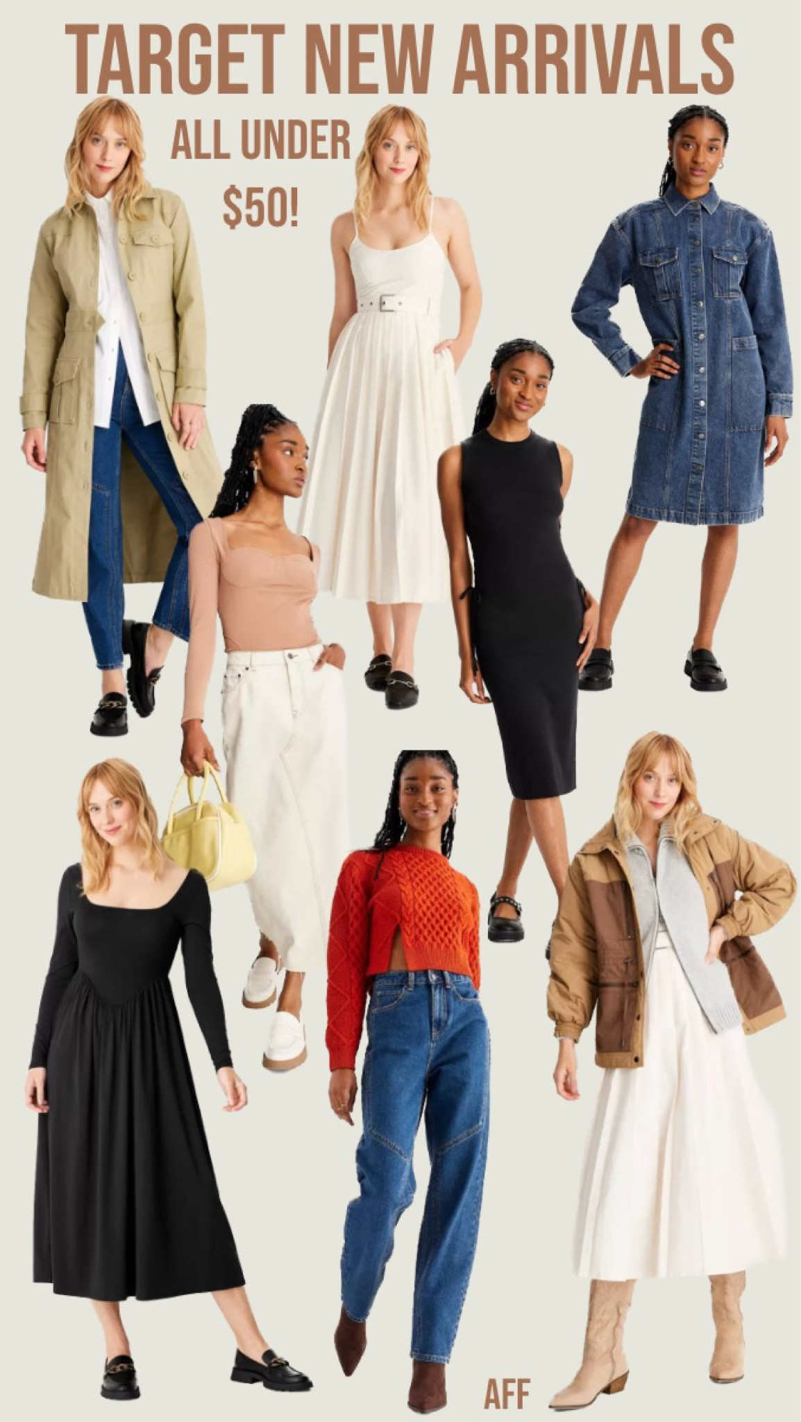 Future Collective New Arrivals at Target! All such cute pieces for fall and all under $50! Sizes from XXS-4X and multiple colors available in most pieces.
………………………..
denim shirt, button down shirt, striped button down, plus size denim shirt, target new arrivals, target fall finds, western shirt, country concert shirt, country concert outfit, western outfit, women’s sweater, plus size sweater, striped cardigan, zipper cardigan, zip up cardigan, plus size cardigan, seamed jeans western jeans, plus size jeans, jeans under $50, dresses under $50, plus size dress under $50, cropped sweater, cropped cable knit sweater, quilted jacket, denim midi skirt, belted trench coat, trench coat under $50, sweater dress, plus size trench coat, plus size coat under $50, plus size jacket under $50 square neck dress, cropped blazer, plus size blazer, pleated midi dress, belted dress, plus size denim dress, button down shirt dress, plus size denim dress, sleeveless sweater dress, ruched side dress, henley bodysuit, plus size bodysuit, bodysuit under $30, jersey shirt, short sleeve tee, game day look, work outfit, plus size work outfit, teacher look, teacher outfit, plus size teacher outfit, target finds, target new looks, fall trends, fall looks, fall outfits, look for less, get the look for less

#LTKcurves #LTKworkwear #LTKunder50