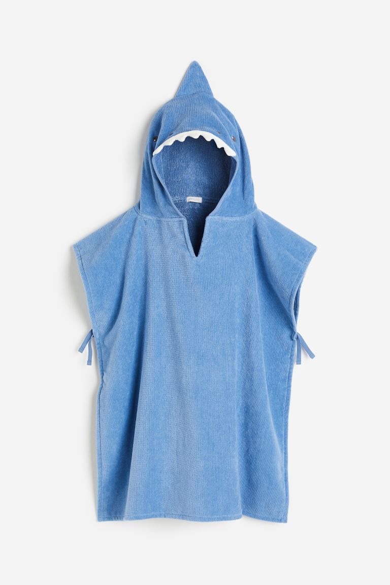 Poncho Towel - Blue/shark - Home All | H&M US | H&M (US + CA)
