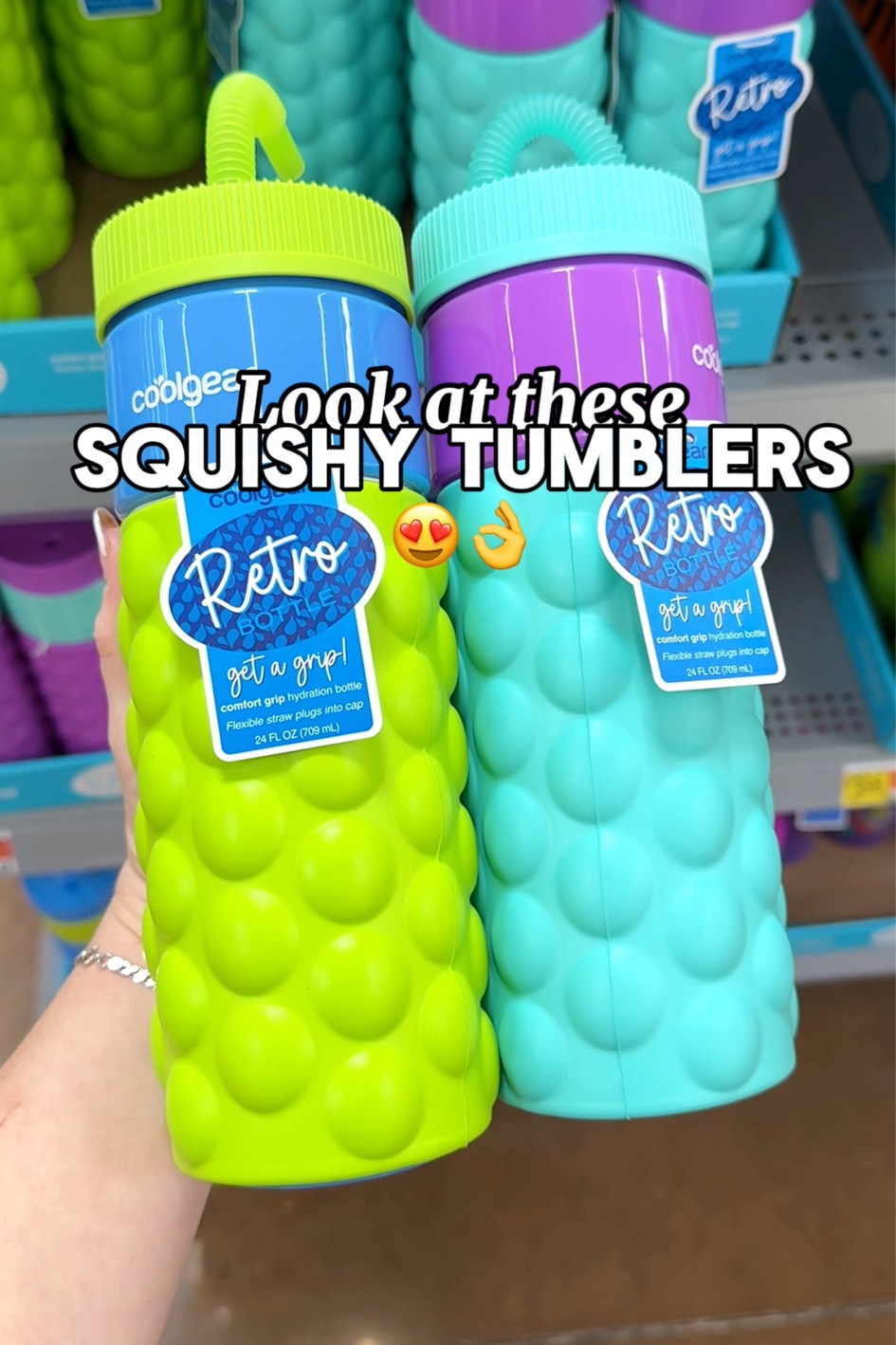 Retro Squishy Water bottle with Foam Grip and Resealable Straw😍 Check my bio for availability 🫶❤️

#retrobottle #squishy #walmartfinds #walmartforthewin #walmartstyle #coolgear #waterbottle #tumbler #viralproducts

#LTKfindsunder50 #LTKfamily #LTKSeasonal