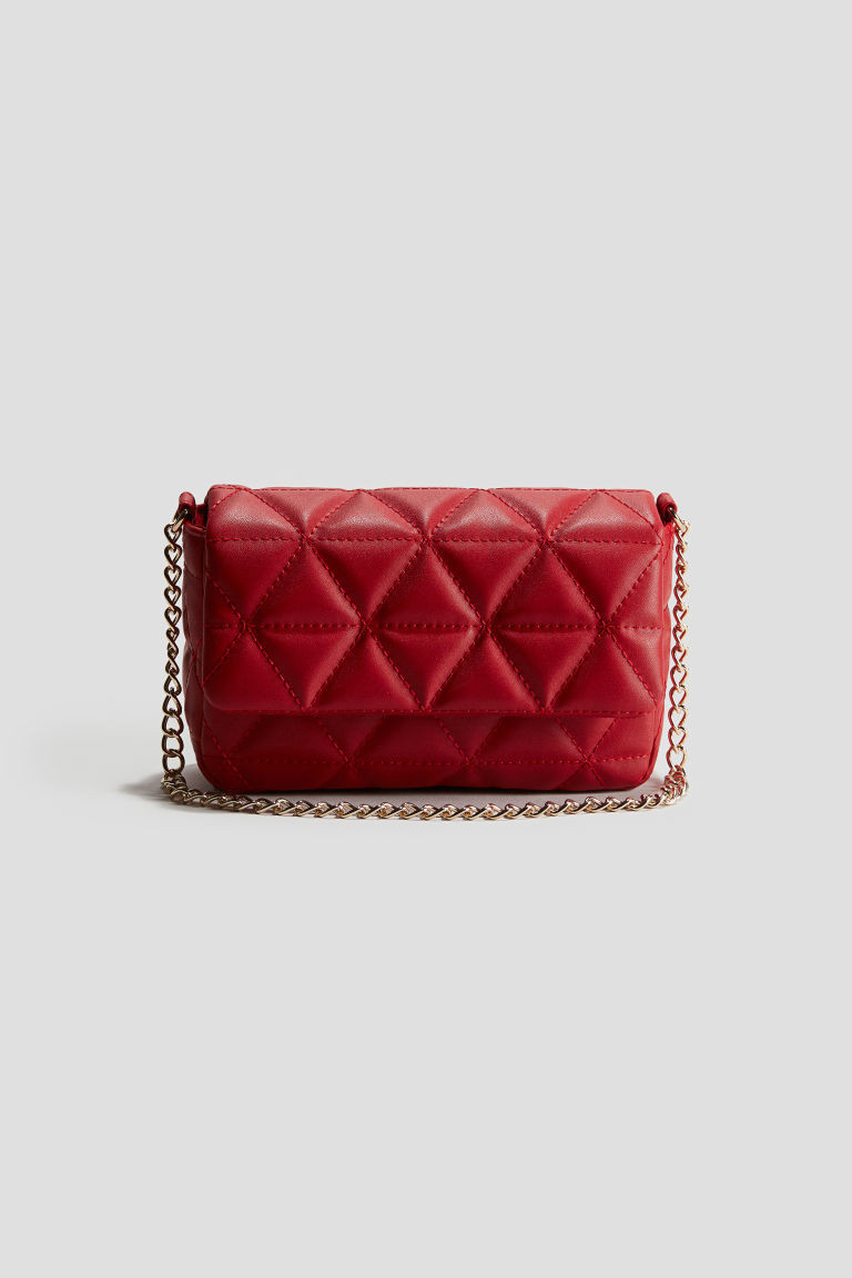 H & M - Quilted crossbody bag - Red | H&M (UK, MY, IN, SG, PH, TW, HK)